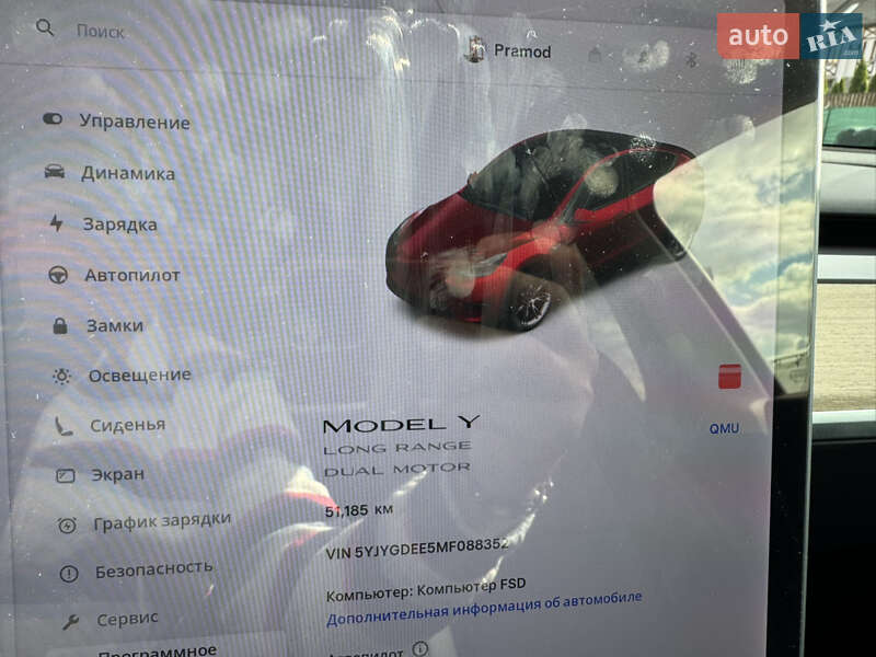 Позашляховик / Кросовер Tesla Model Y 2020 в Львові