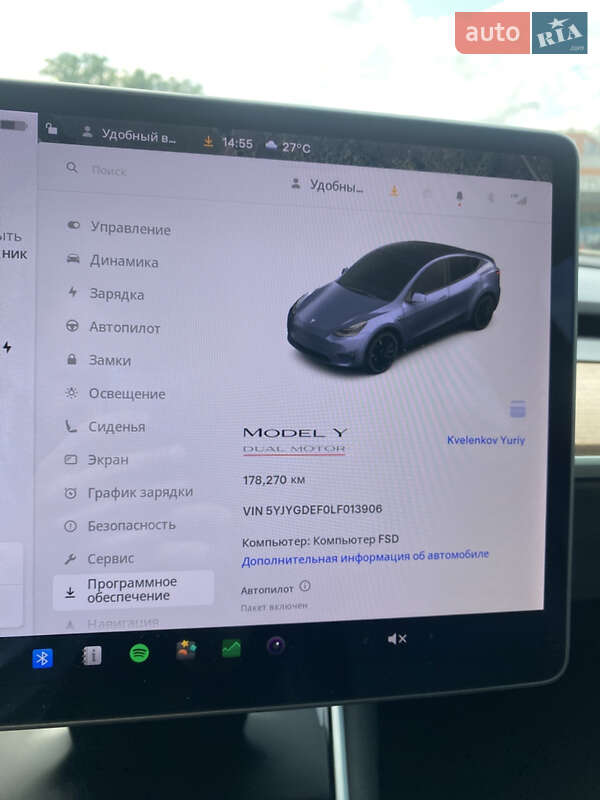 Позашляховик / Кросовер Tesla Model Y 2020 в Києві