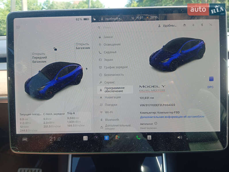 Внедорожник / Кроссовер Tesla Model Y 2020 в Киеве