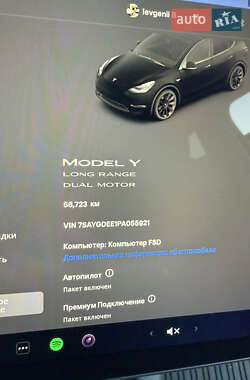 Внедорожник / Кроссовер Tesla Model Y 2023 в 