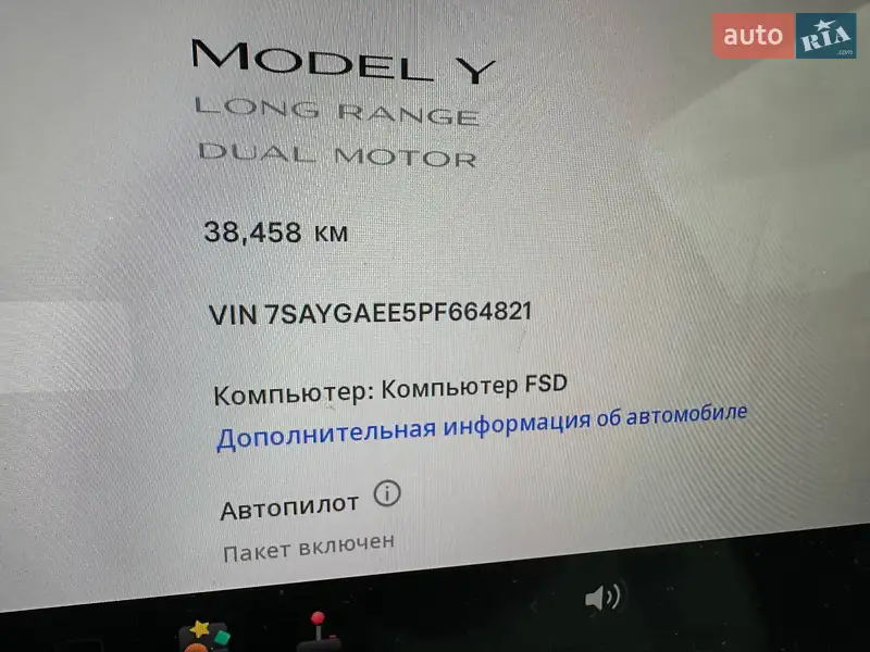 Внедорожник / Кроссовер Tesla Model Y 2023 в Киеве документ