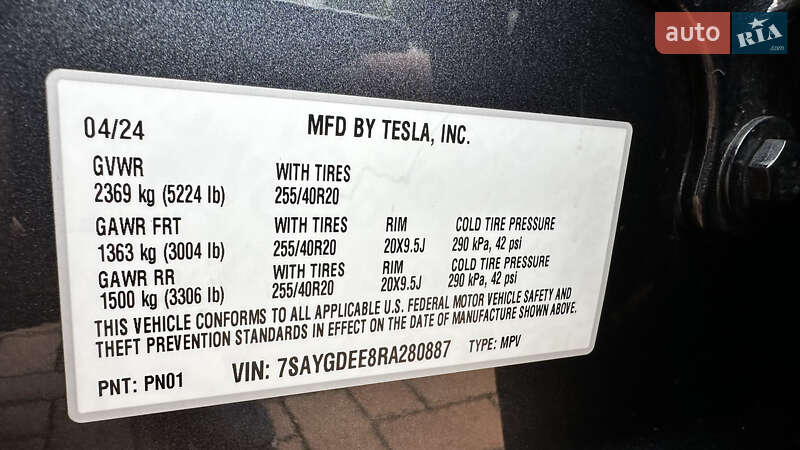 Внедорожник / Кроссовер Tesla Model Y 2024 в Виннице