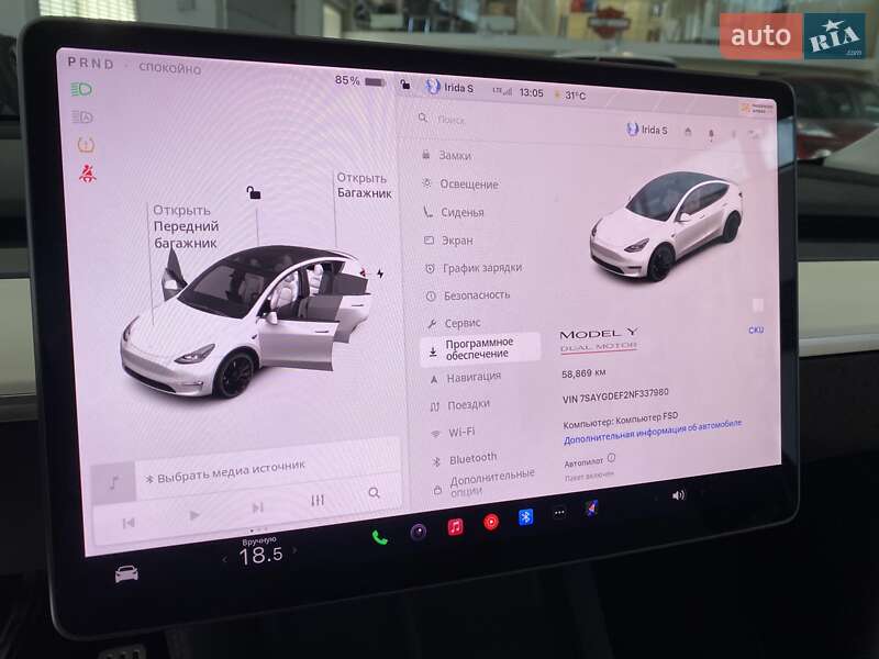 Внедорожник / Кроссовер Tesla Model Y 2021 в Одессе фото 33 Внедорожник / Кроссовер Tesla Model Y 2021 в Одессе