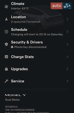 Позашляховик / Кросовер Tesla Model Y 2020 в 