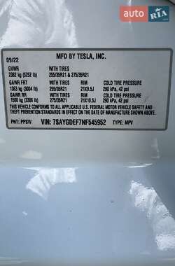 Внедорожник / Кроссовер Tesla Model Y 2022 в 
