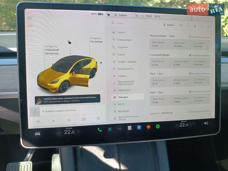 Внедорожник / Кроссовер Tesla Model Y 2021 в Киеве