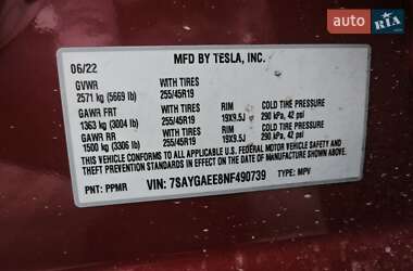 Позашляховик / Кросовер Tesla Model Y 2022 в 