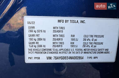 Внедорожник / Кроссовер Tesla Model Y 2022 в 