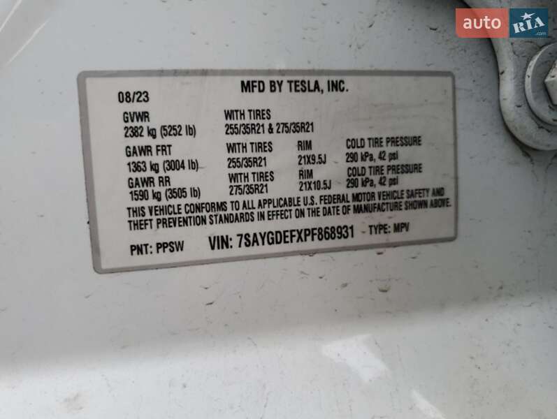 Внедорожник / Кроссовер Tesla Model Y 2023 в Львове фото 17 Внедорожник / Кроссовер Tesla Model Y 2023 в Львове