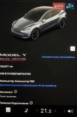 Внедорожник / Кроссовер Tesla Model Y 2021 в 