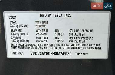 Внедорожник / Кроссовер Tesla Model Y 2024 в 