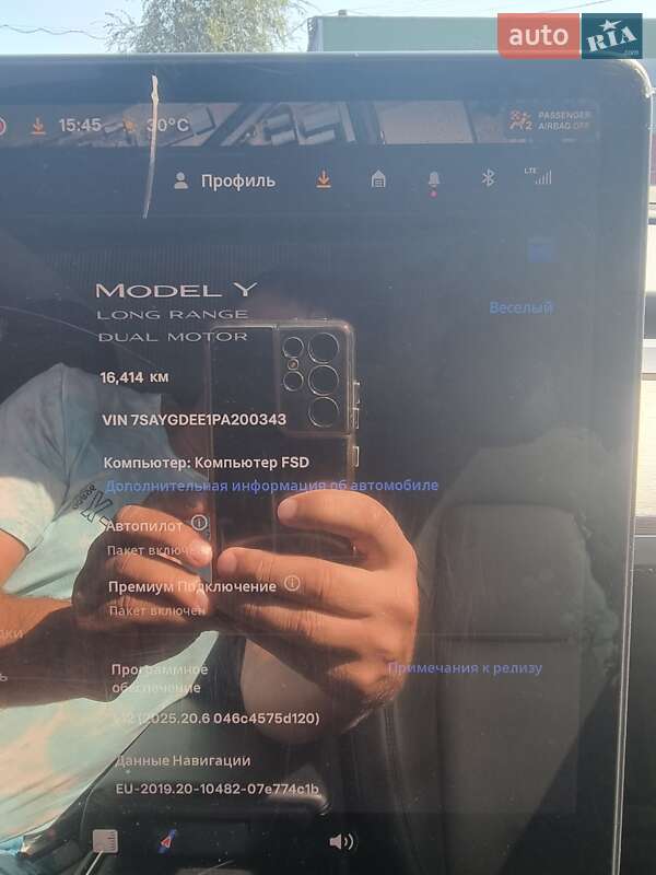 Внедорожник / Кроссовер Tesla Model Y 2023 в Одессе фото 7 Внедорожник / Кроссовер Tesla Model Y 2023 в Одессе