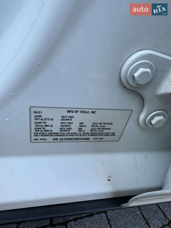 Позашляховик / Кросовер Tesla Model Y 2021 в Луцьку фото 12 Позашляховик / Кросовер Tesla Model Y 2021 в Луцьку