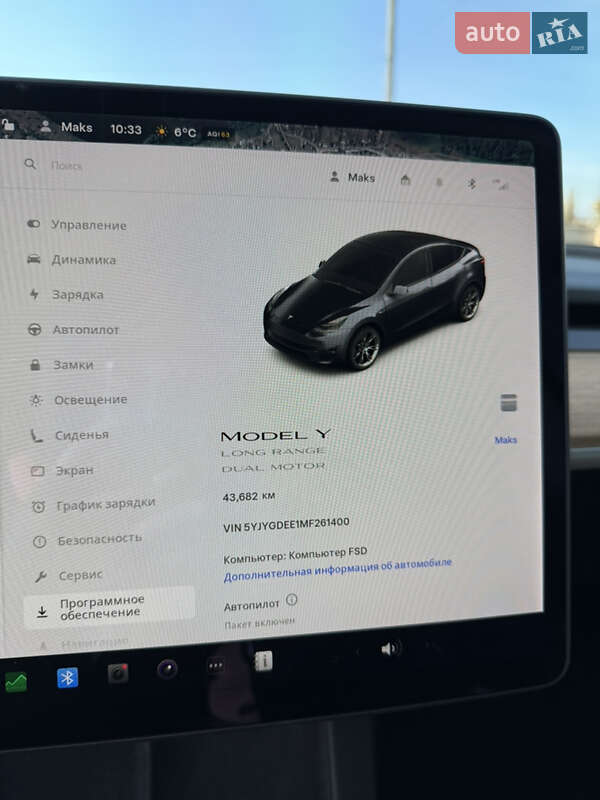 Внедорожник / Кроссовер Tesla Model Y 2021 в Шаргороде