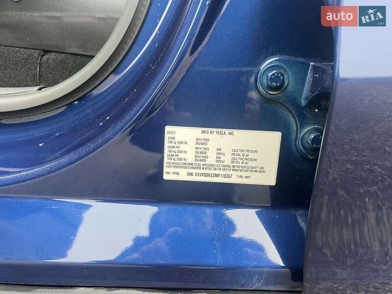 Внедорожник / Кроссовер Tesla Model Y 2021 в Ужгороде фото 34 Внедорожник / Кроссовер Tesla Model Y 2021 в Ужгороде