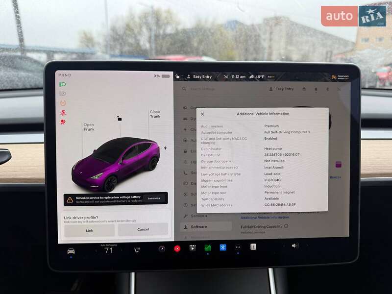 Внедорожник / Кроссовер Tesla Model Y 2020 в Луцке фото 15 Внедорожник / Кроссовер Tesla Model Y 2020 в Луцке