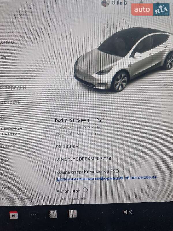 Внедорожник / Кроссовер Tesla Model Y 2021 в Киеве