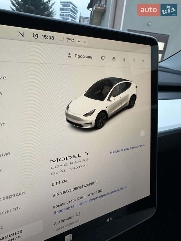 Внедорожник / Кроссовер Tesla Model Y 2024 в Львове