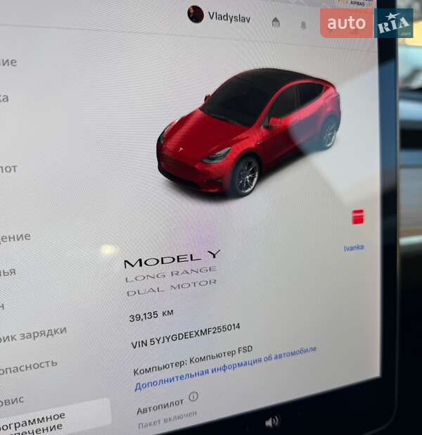 Внедорожник / Кроссовер Tesla Model Y 2021 в Луцке