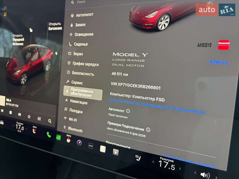 Позашляховик / Кросовер Tesla Model Y 2023 в Києві фото 9 Позашляховик / Кросовер Tesla Model Y 2023 в Києві