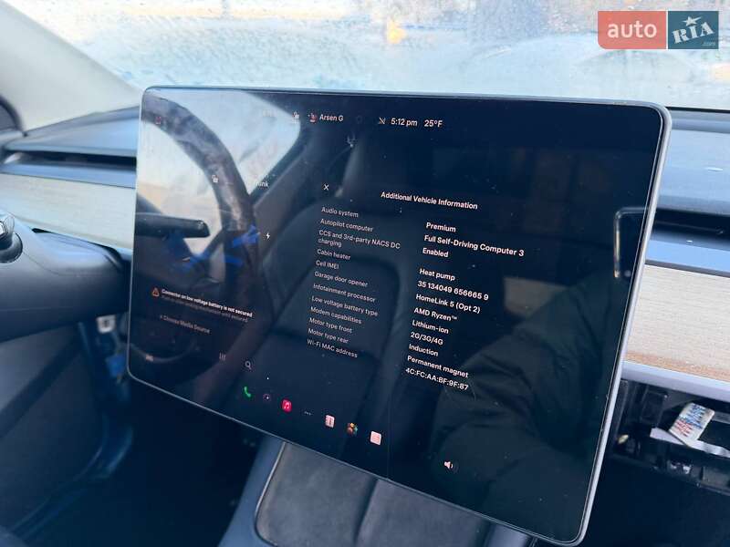 Внедорожник / Кроссовер Tesla Model Y 2022 в Луцке фото 15 Внедорожник / Кроссовер Tesla Model Y 2022 в Луцке