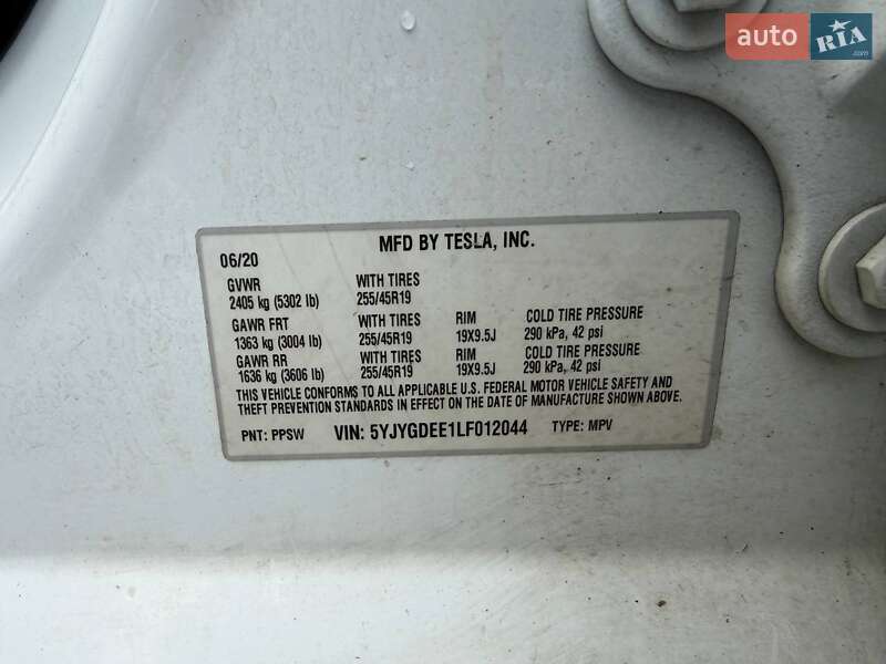 Позашляховик / Кросовер Tesla Model Y 2020 в Луцьку фото 19 Позашляховик / Кросовер Tesla Model Y 2020 в Луцьку