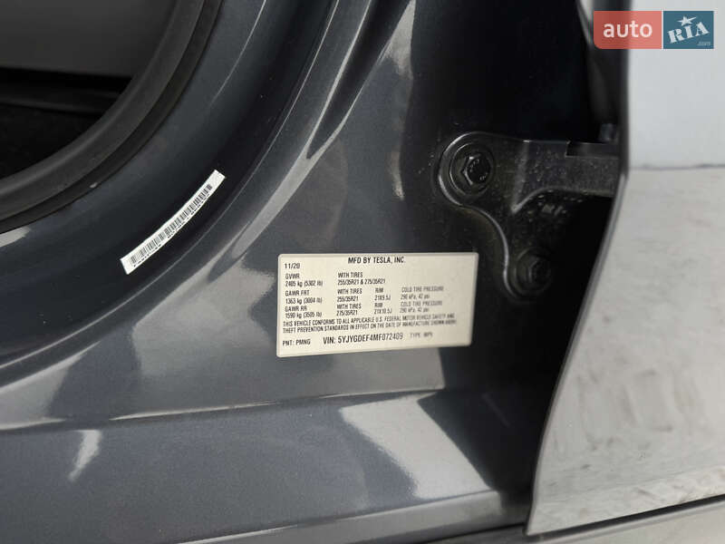 Позашляховик / Кросовер Tesla Model Y 2020 в Луцьку фото 42 Позашляховик / Кросовер Tesla Model Y 2020 в Луцьку