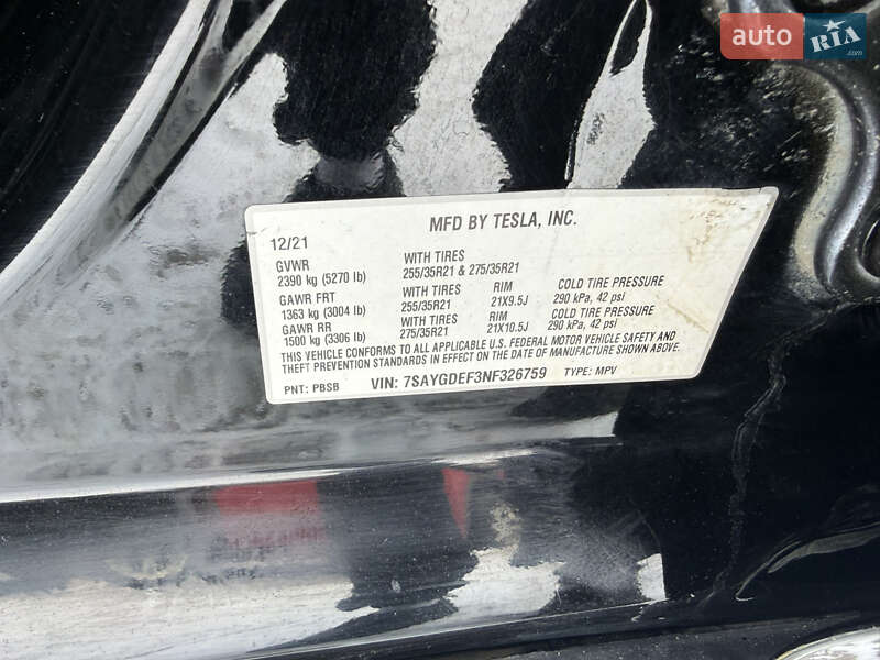 Позашляховик / Кросовер Tesla Model Y 2021 в Львові фото 25 Позашляховик / Кросовер Tesla Model Y 2021 в Львові