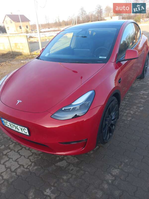 2022 Tesla Model Y, VIN 7SAYGDEFXNF510208:plate — фото 1 (autoria)