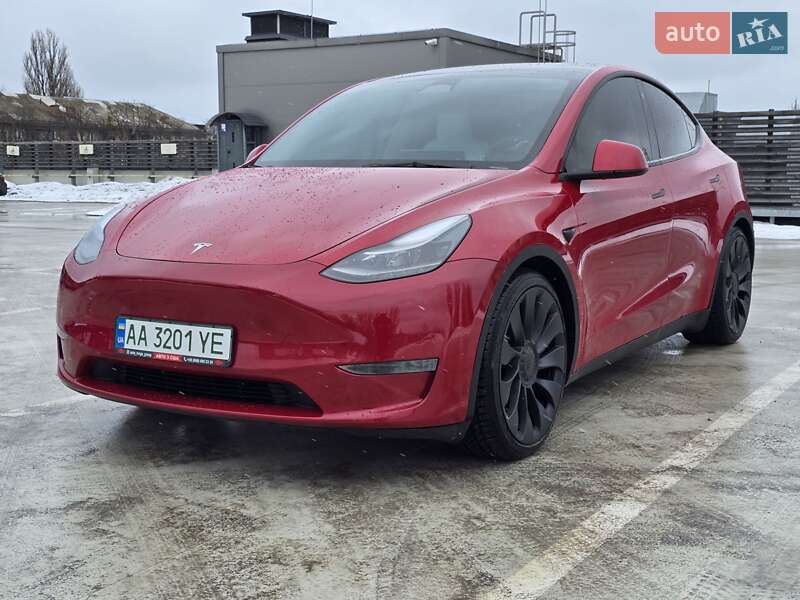 2023 Tesla Model Y, VIN 7SAYGDEFXPF714770:plate — фото 1 (autoria)
