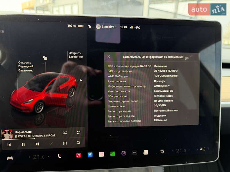 Внедорожник / Кроссовер Tesla Model Y 2023 в Львове