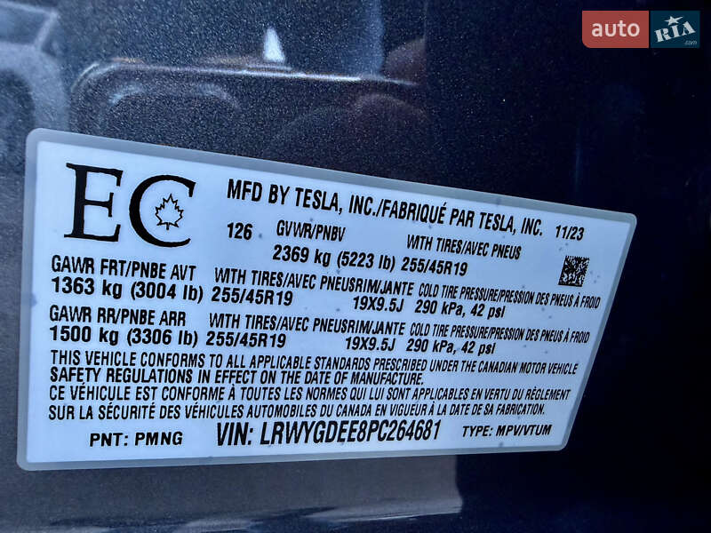 Внедорожник / Кроссовер Tesla Model Y 2023 в Ровно