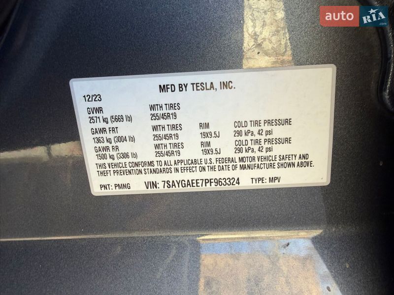 Позашляховик / Кросовер Tesla Model Y 2023 в Ірпені фото 14 Позашляховик / Кросовер Tesla Model Y 2023 в Ірпені