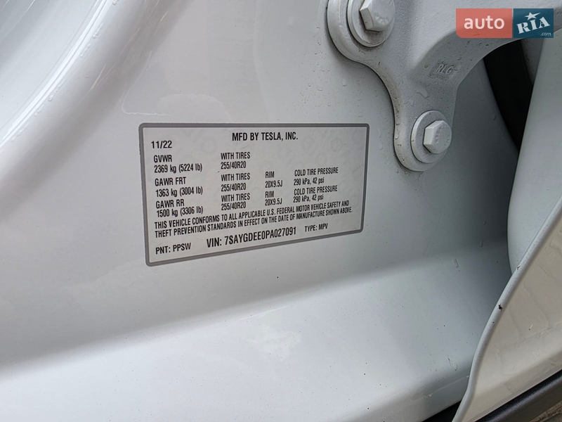 Внедорожник / Кроссовер Tesla Model Y 2022 в Одессе