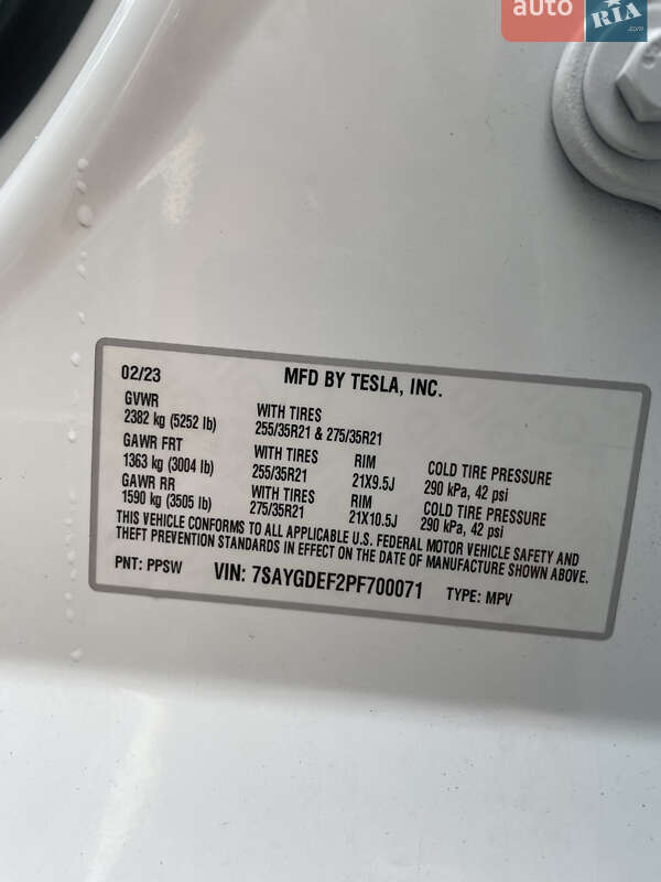 Внедорожник / Кроссовер Tesla Model Y 2023 в Одессе