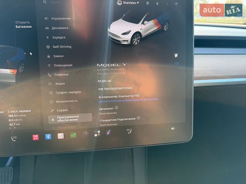 Внедорожник / Кроссовер Tesla Model Y 2021 в Золочеве
