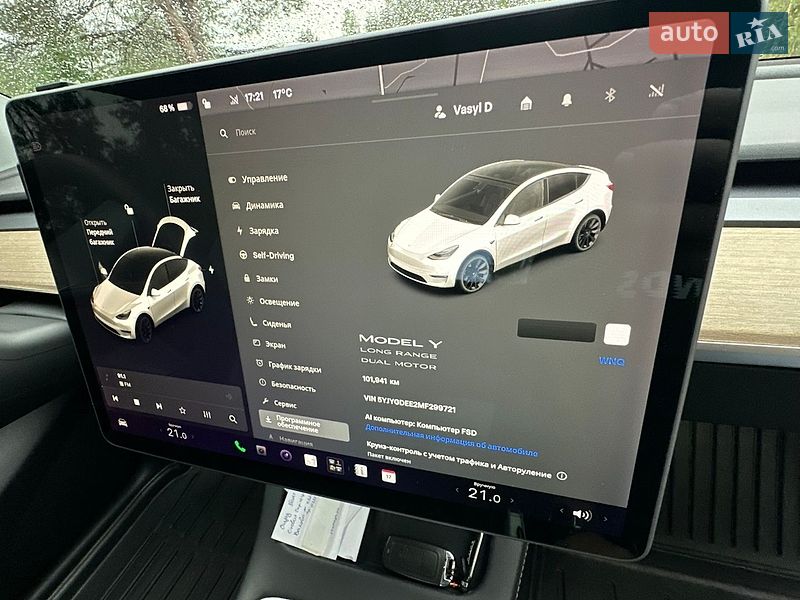 Внедорожник / Кроссовер Tesla Model Y 2021 в Львове