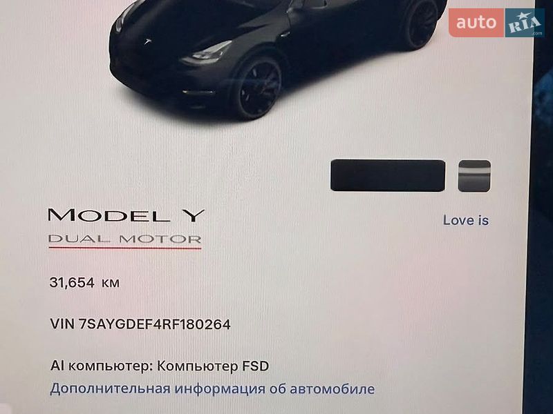 Позашляховик / Кросовер Tesla Model Y 2024 в Харкові