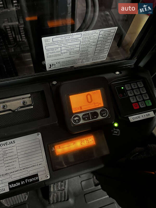 Вилочний навантажувач Toyota 02-8FGF15 2018 в Києві