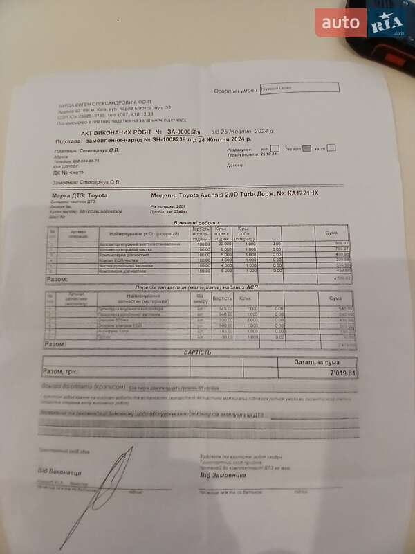 Універсал Toyota Avensis 2009 в Києві