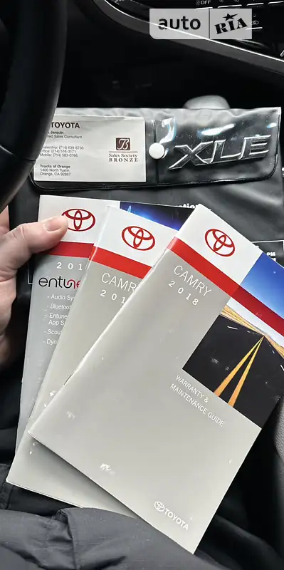 Седан Toyota Camry 2017 в Вінниці документ