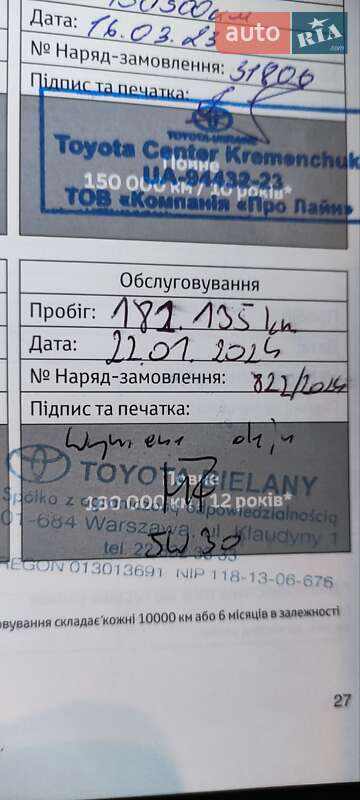 Седан Toyota Camry 2015 в Полтаві