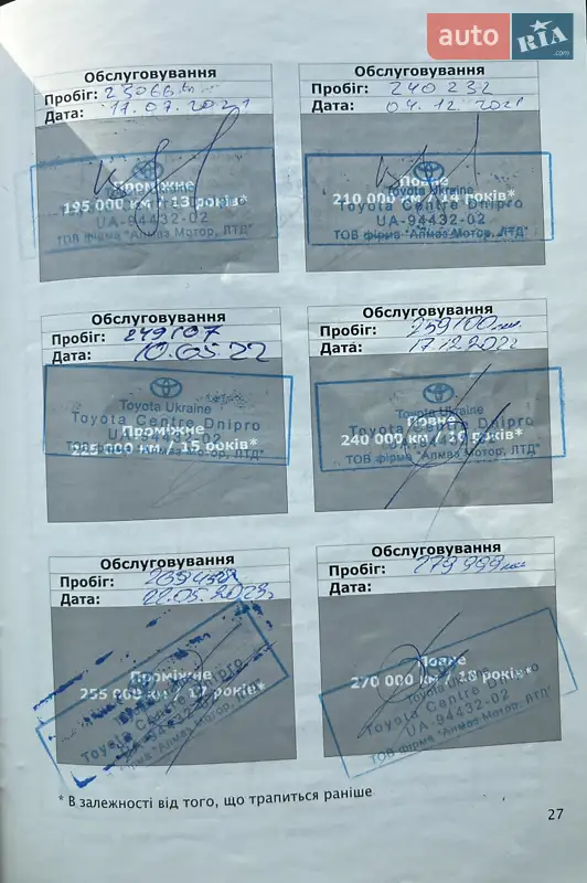 Седан Toyota Camry 2008 в Покрові документ