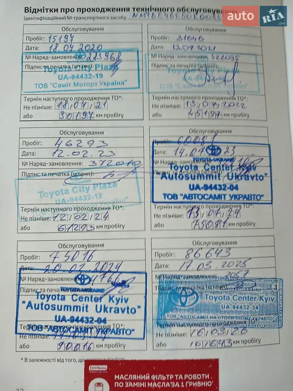 Седан Toyota Corolla 2019 в Киеве документ