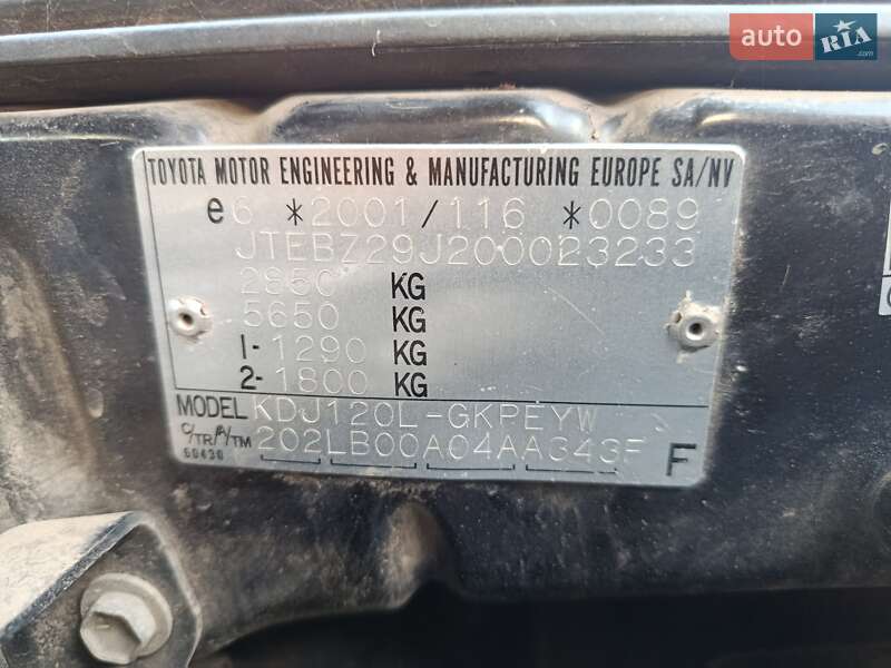 Внедорожник / Кроссовер Toyota Land Cruiser Prado 2003 в Кривом Роге