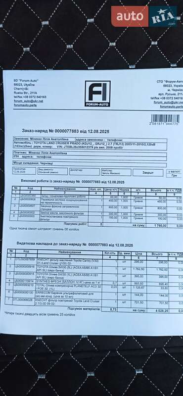Внедорожник / Кроссовер Toyota Land Cruiser Prado 2005 в Черновцах фото 85 Внедорожник / Кроссовер Toyota Land Cruiser Prado 2005 в Черновцах
