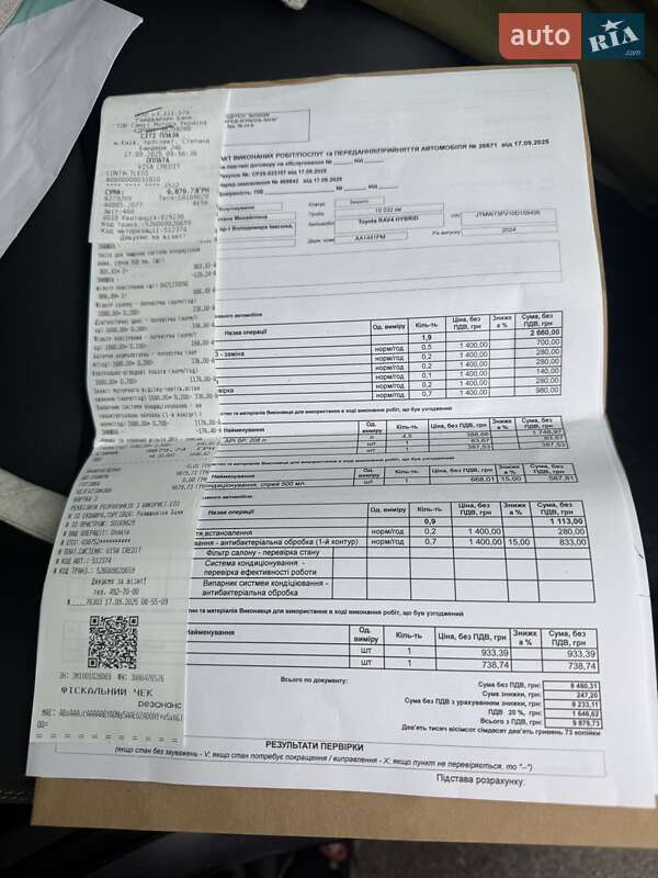 Внедорожник / Кроссовер Toyota RAV4 2024 в Киеве