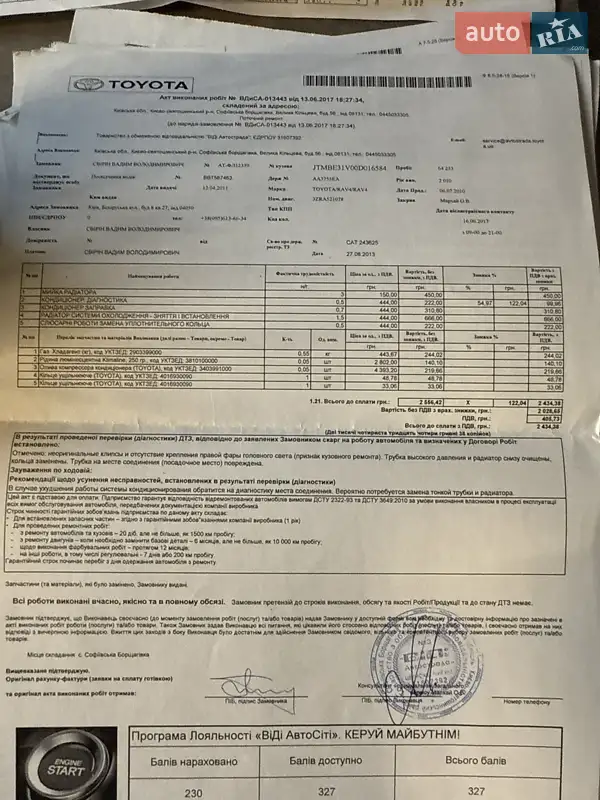 Позашляховик / Кросовер Toyota RAV4 2010 в Києві документ