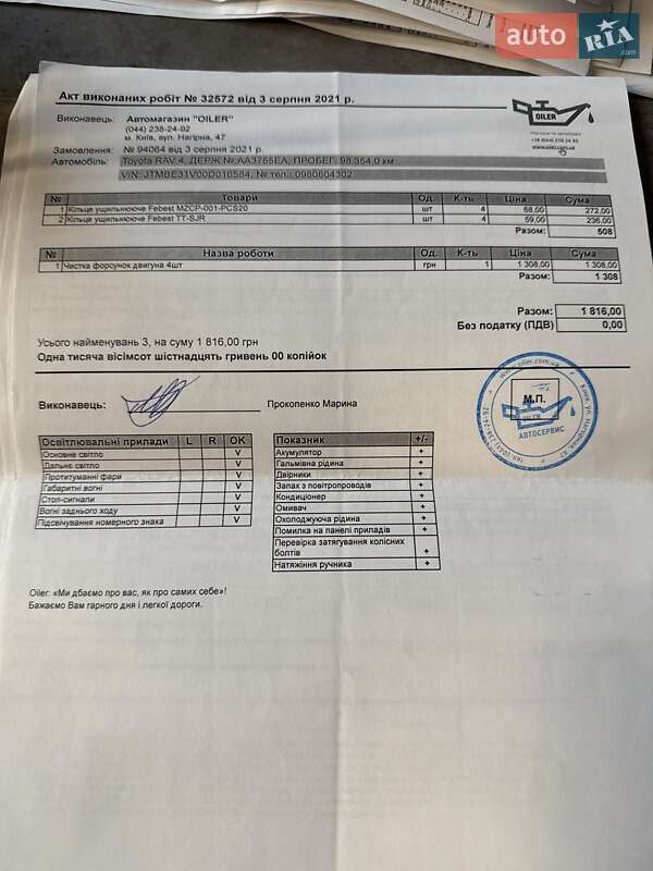 Позашляховик / Кросовер Toyota RAV4 2010 в Києві