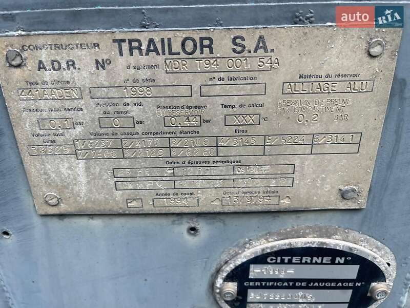Цистерна полуприцеп Trailor CYY 1995 в Луцке